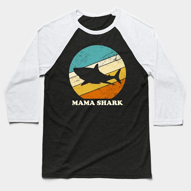 Mama shark vintage Baseball T-Shirt by Inyourdesigns